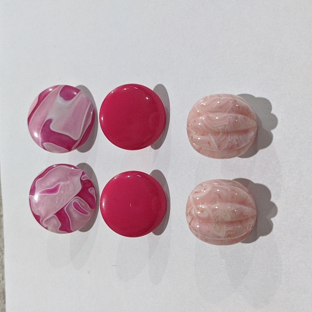 Vintage Pink Earring Set